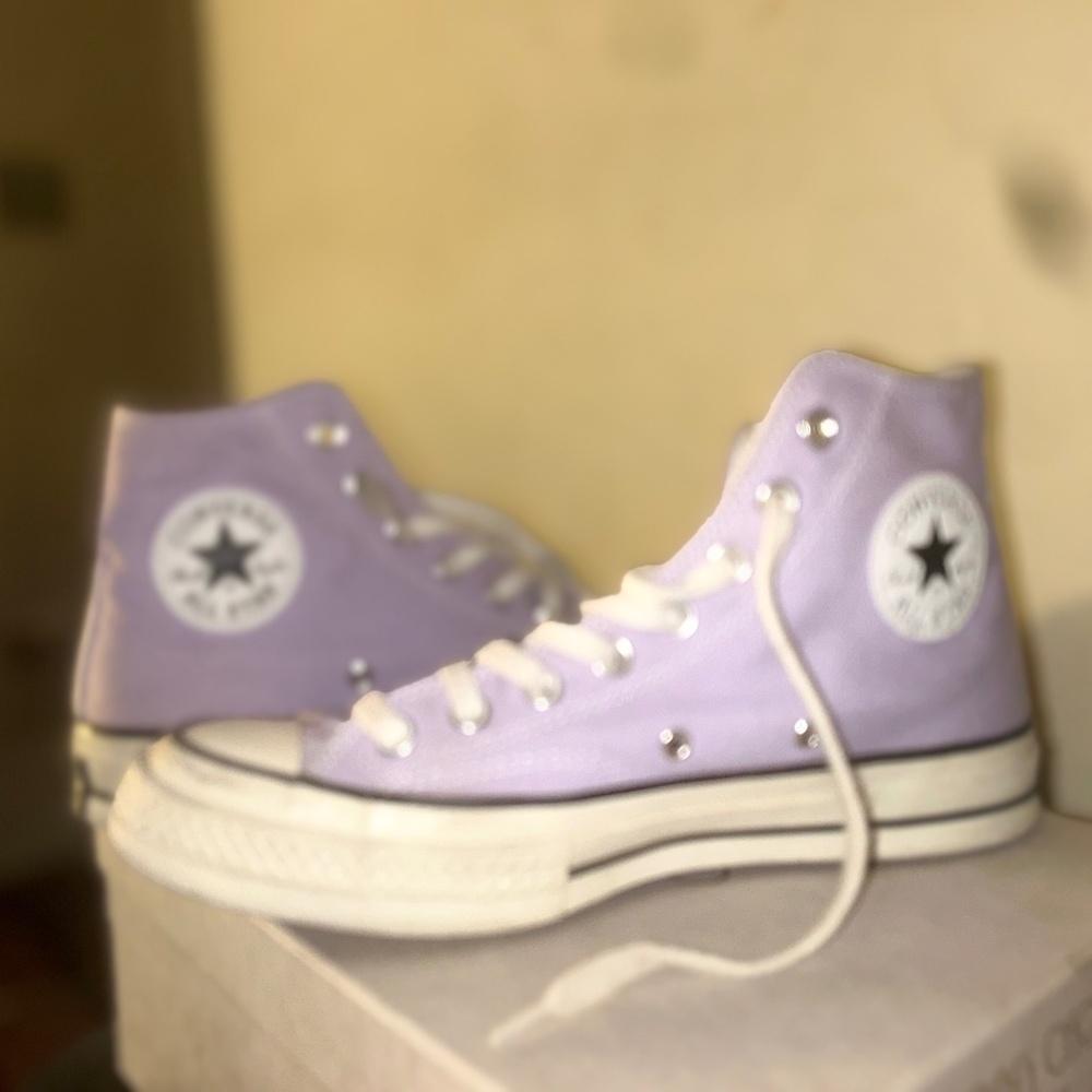 Chuck Taylor moonstone violet high top converse 70